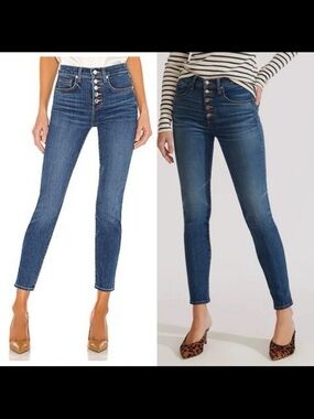 MY26 Veronica Beard Debbie 10” Skinny Overhaul Jeans